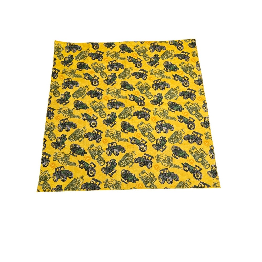 USA MADE VINTAGE JOHN DEERE HAV-A-HANK BANDANA Cotton Collar‎ Head Wrap Face